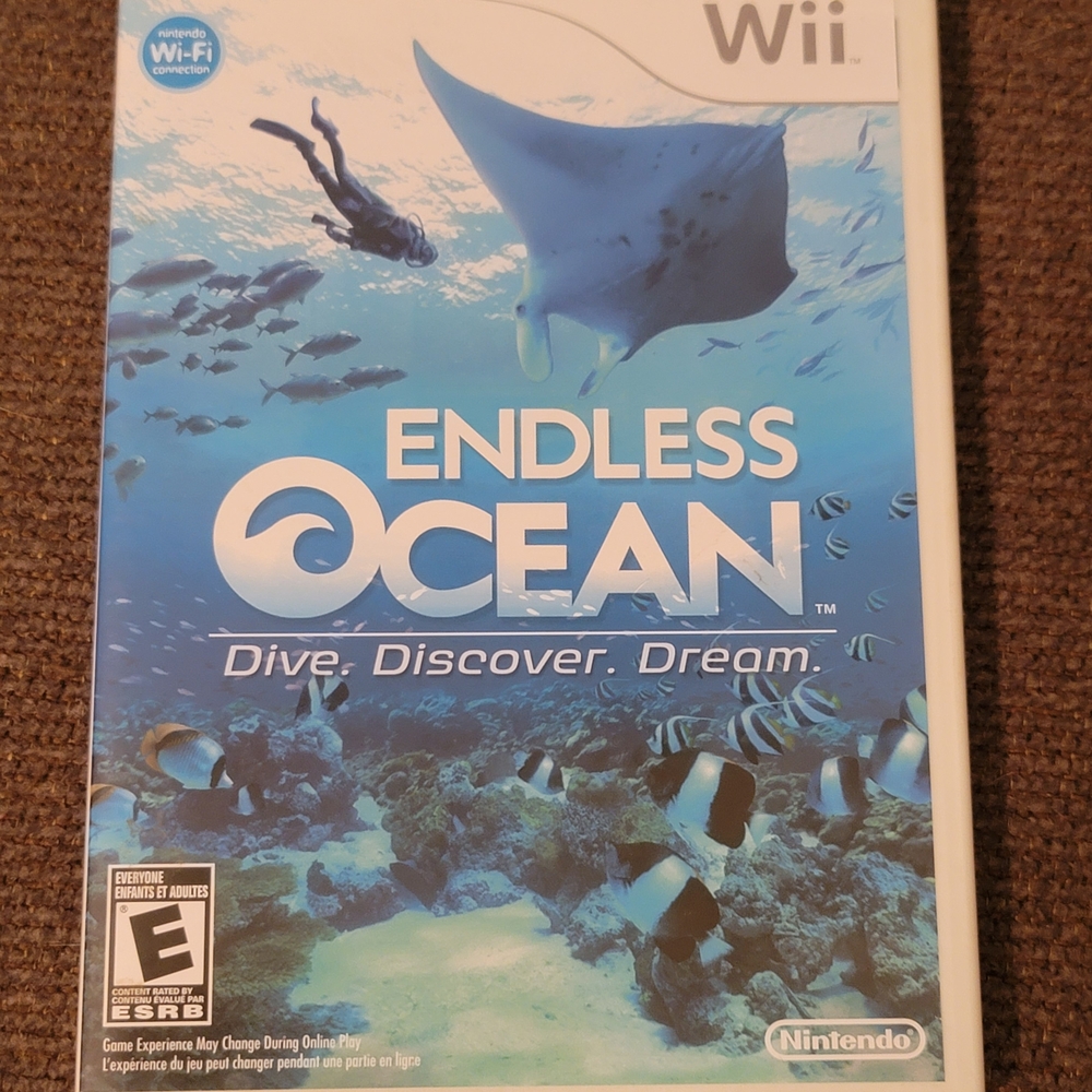 Nintendo Wii Endless Ocean Game - Blue